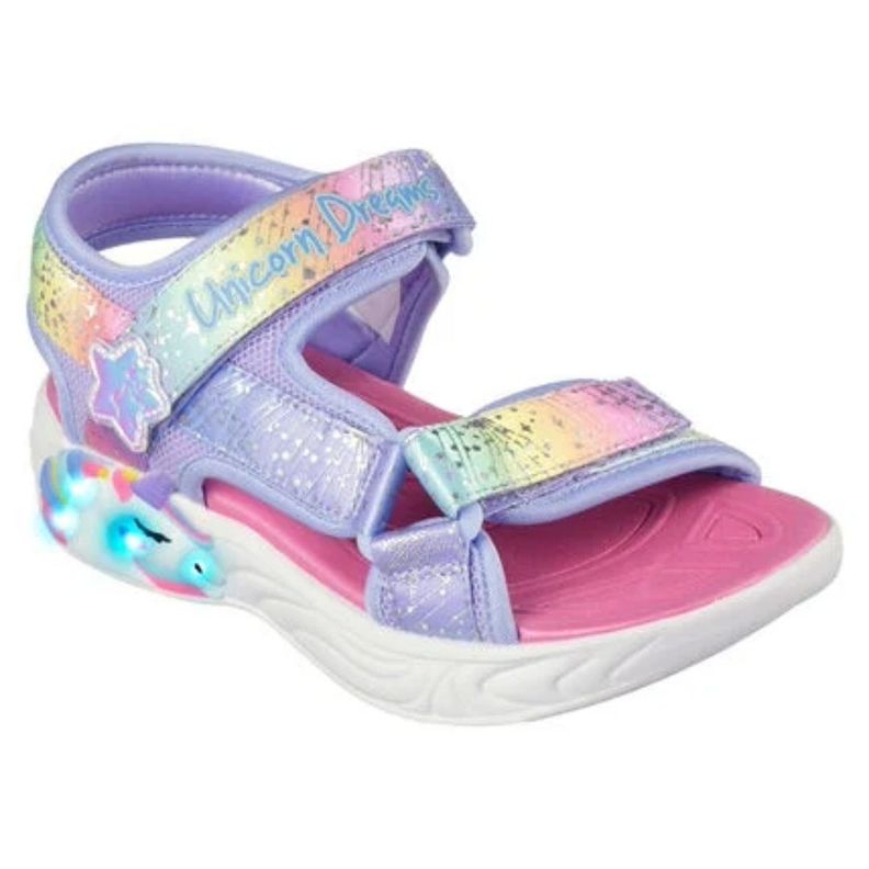 SANDALIAS SKECHER UNICORN DREAMS (LUCES) NIÑAS 302682L-BLMT-0
