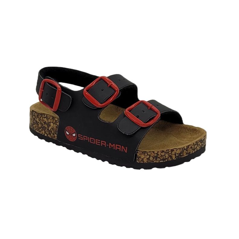 Sandalias Niño Spiderman Negro/Rojo TBC 640429REG-0