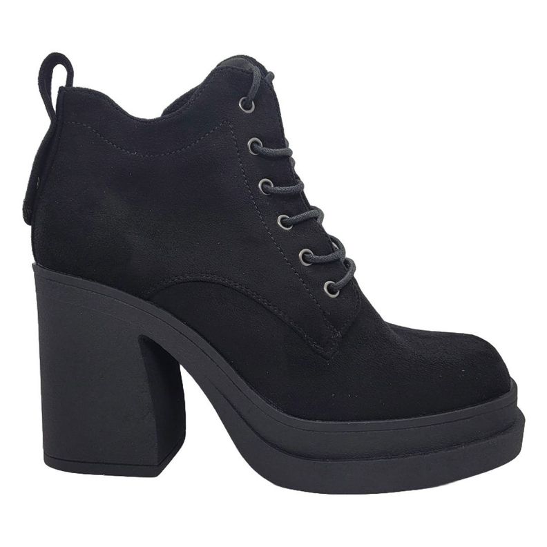 BOTINES BOTELI GAMUZA NEGRO | N07-0
