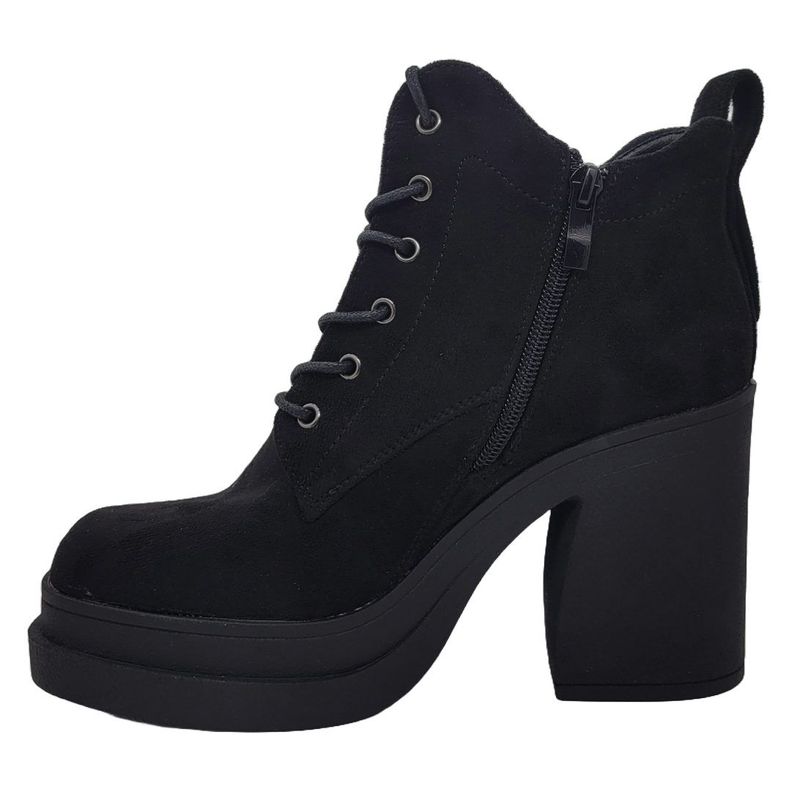 BOTINES BOTELI GAMUZA NEGRO | N07-2