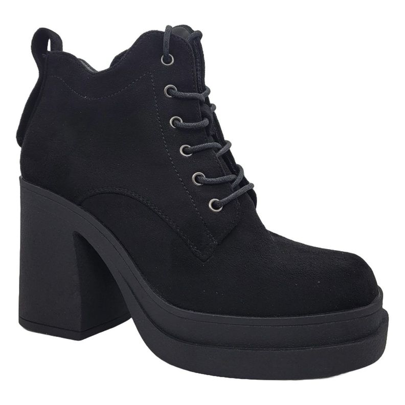 BOTINES BOTELI GAMUZA NEGRO | N07-3