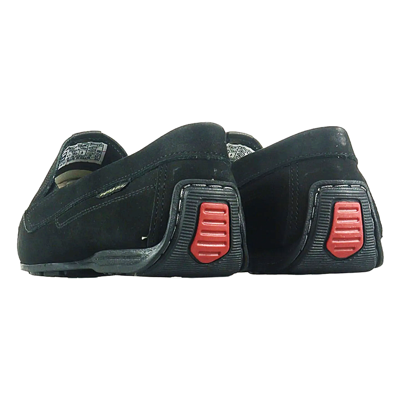 MOCASINES PEGADA CUERO NOBUCK NEGRO (HOMBRE) | 140741-08-2
