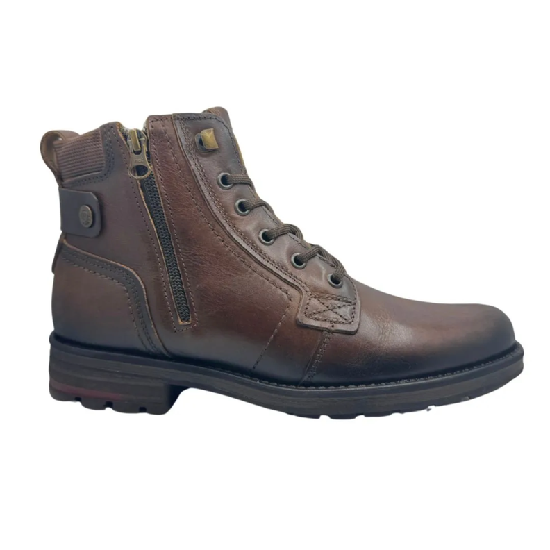 BOTINES PEGADA CUERO CASTANHO | 181314-06-0