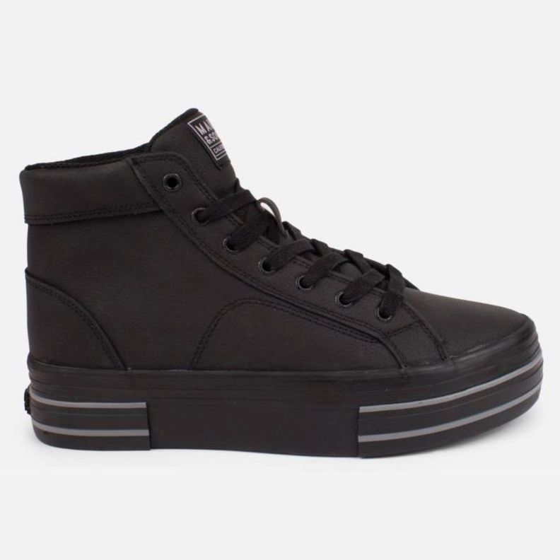 Zapatillas Escolar Cuero Negro Maui And Sons Juvenil 5CE126-0