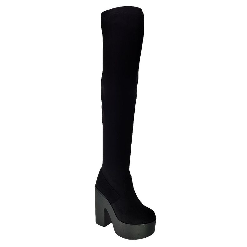 BOTA DE GAMUZA BOTELI BLACK BT1707-0