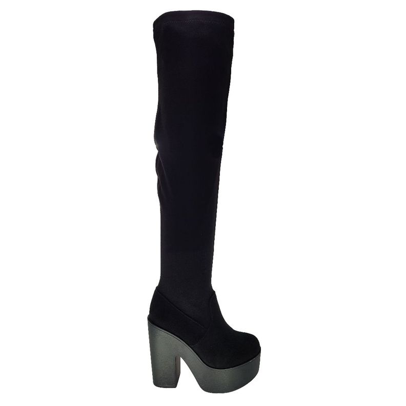 BOTA DE GAMUZA BOTELI BLACK BT1707-1