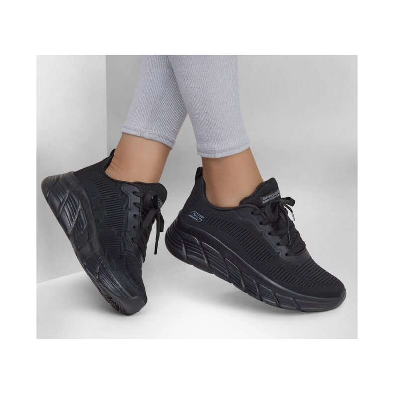 ZAPATILLAS SKECHERS BOBS FLEX HI | 117385-BBK-2