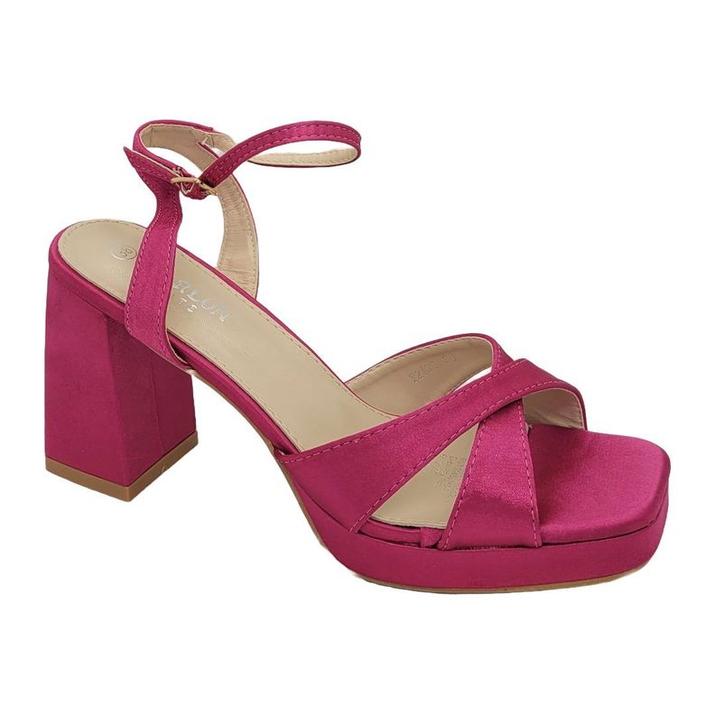 Sandalia De Fiesta Hualunaote Fushia T2132-0