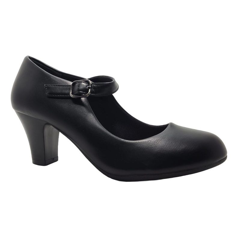 ZAPATOS TACONES DE CUECA BONNY FRANCO NEGRO | 384-0141-2