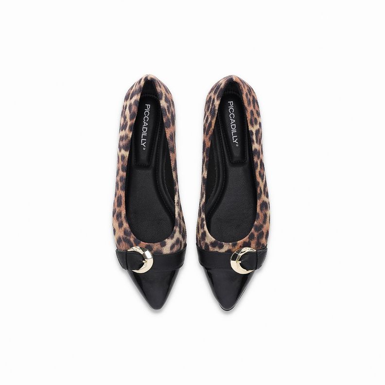 Zapato Mujer Negro/Animal Print Ana 58 Piccadilly-2