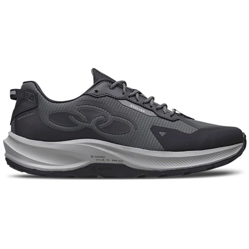 Zapatilla Trail Running Hombre Neblina Gris-0