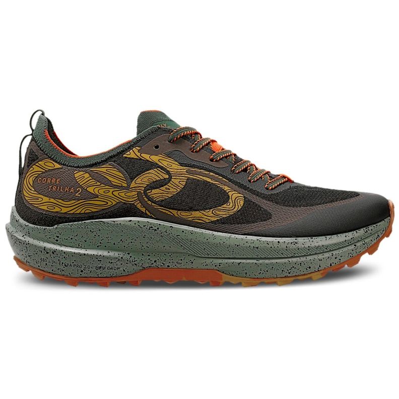 Zapatilla Trail Running Mujer Corre Trilha 2 Cafe/Militar