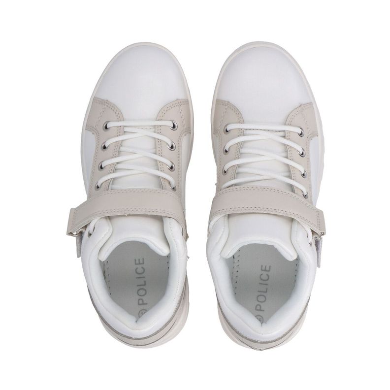 Zapatilla Mujer Blanco Solid Police-1