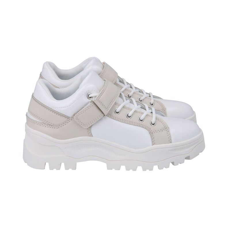 Zapatilla Mujer Blanco Solid Police-2