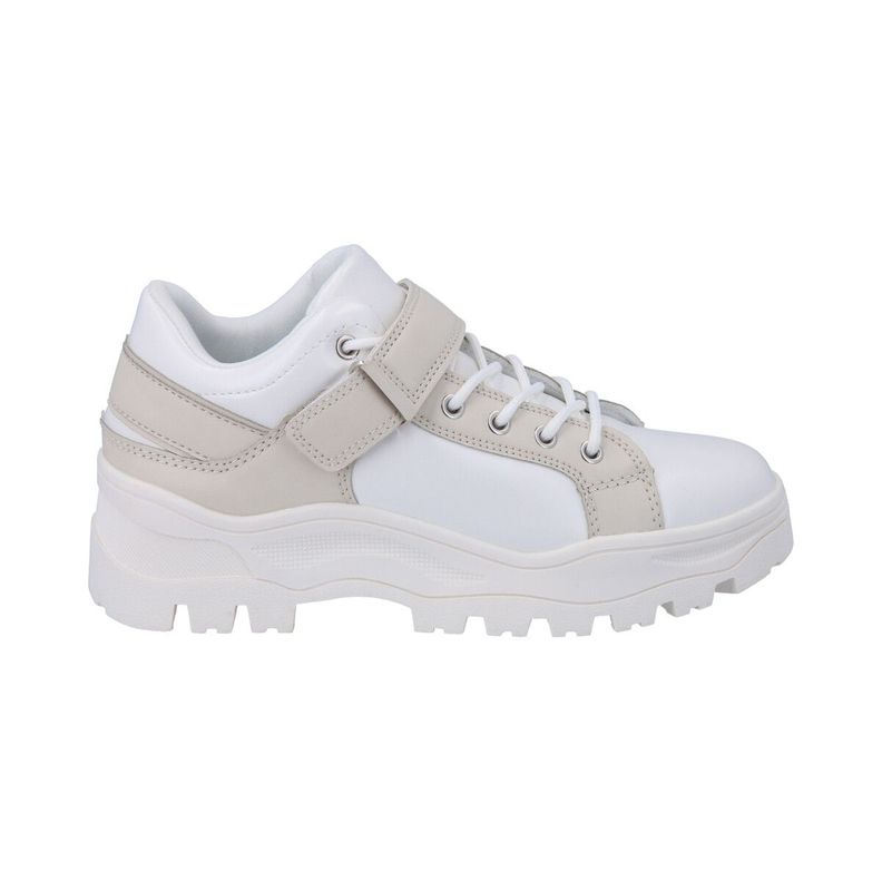 Zapatilla Mujer Blanco Solid Police-3