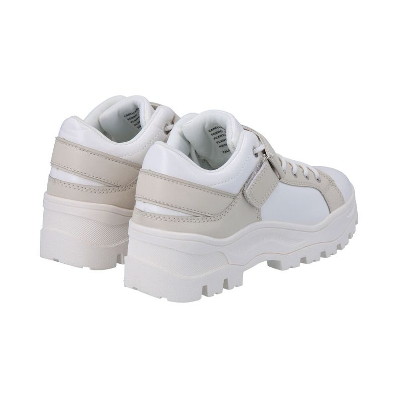 Zapatilla Mujer Blanco Solid Police-4