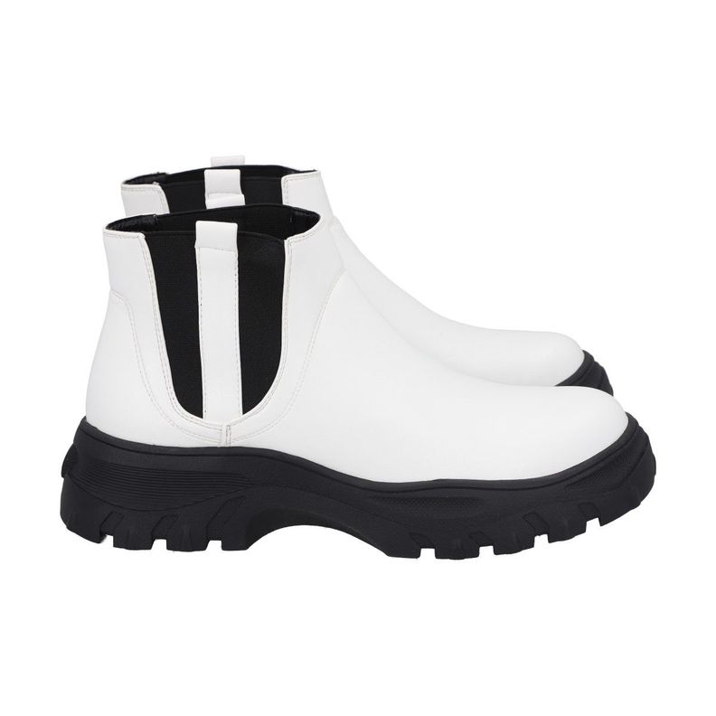 Botin Mujer Blanco Cota Police-2