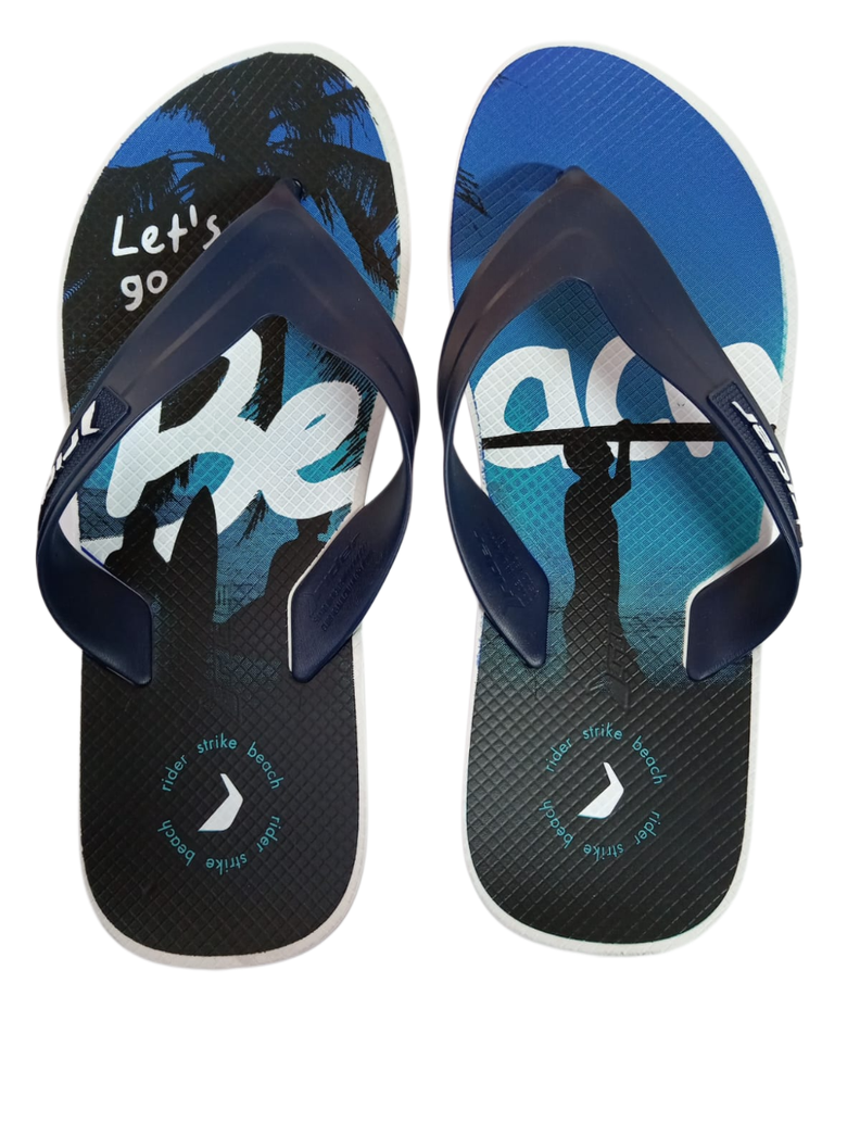 Sandalia Hombre Blanco/Azul Strike Rider-0