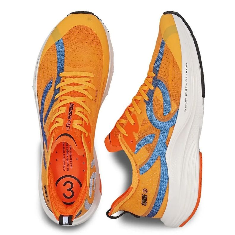 Zapatilla Running Mujer Corre 3 Naranja-3