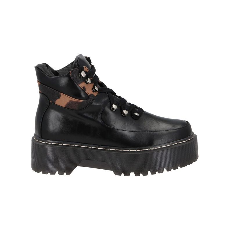 Botin Mujer Negro Plataforma Candela Police 35