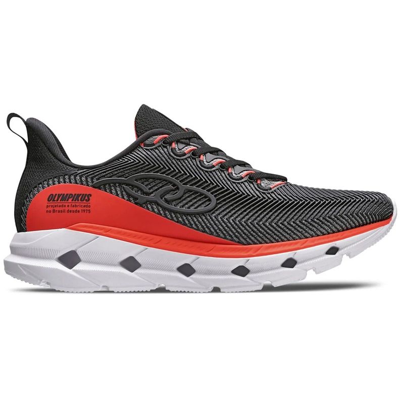 Zapatilla Hombre Perfect 3 Negro/Naranjo Olympikus-0