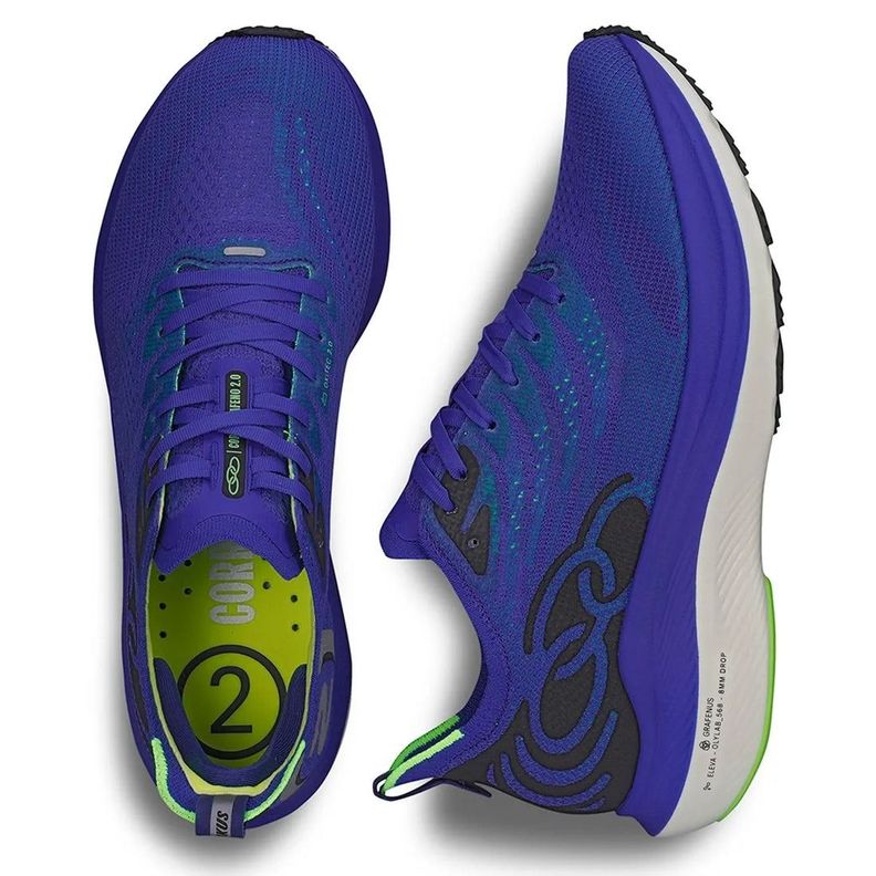 Zapatilla Running Hombre Corre Grafeno 2 Azul-3