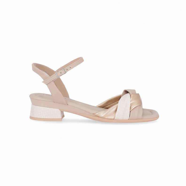 Sandalia Mujer Marfil/Dorado Lucia Piccadilly-0