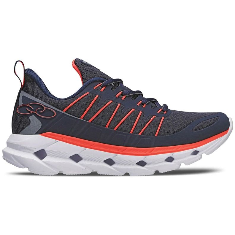 Zapatilla Infantil Cyber 3 Azul/Naranja Olympikus-0