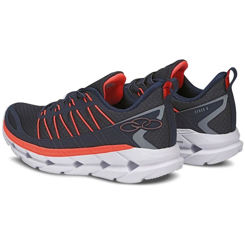 Zapatilla Infantil Cyber 3 Azul/Naranja Olympikus-2