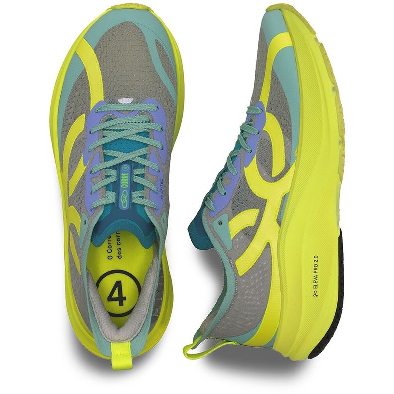 Zapatilla Running Hombre Corre 4 Amarillo/Gris-2