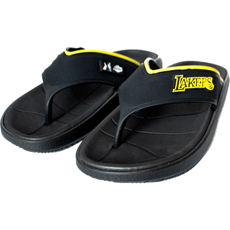 Sandalia Hombre Negro Lakers NBA 90 Rider-1