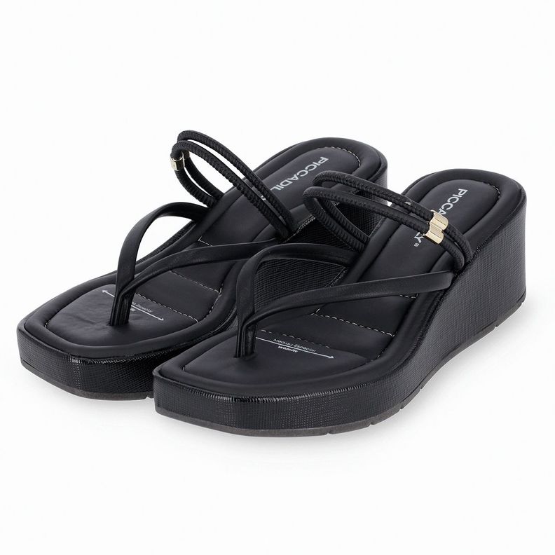 Sandalia Mujer Negro Lilian Piccadilly-0