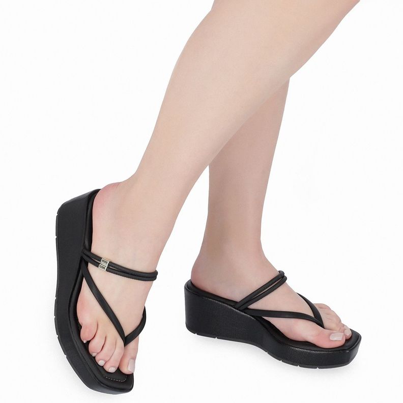 Sandalia Mujer Negro Lilian Piccadilly-1