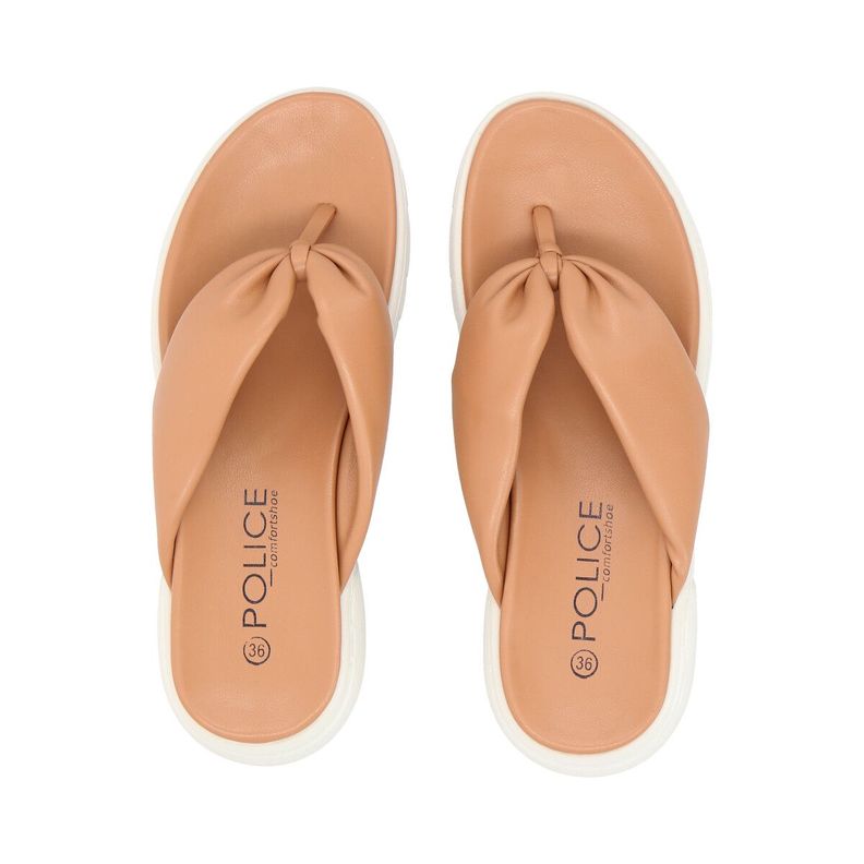 Sandalia Mujer Camel Lol Police-1
