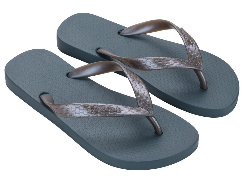 Sandalia Mujer Azul/Plata Classica Ipanema-1