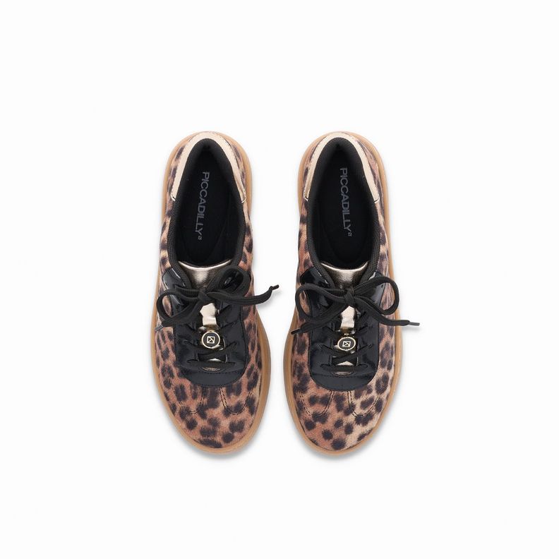 Zapatilla Mujer Negro/Animal Print Beta Piccadilly-2