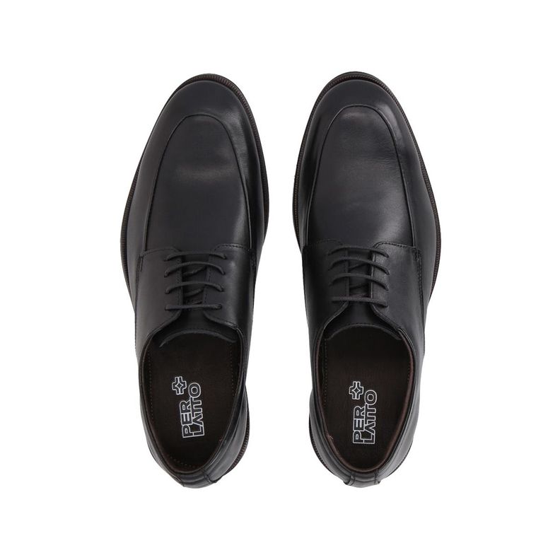 Zapato Formal Hombre Cuero Negro Perlatto-3