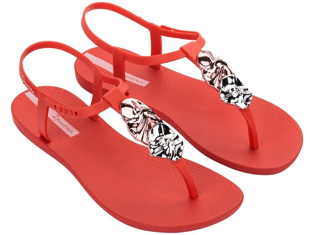 Sandalia Mujer Rojo Class Desire Ipanema-0
