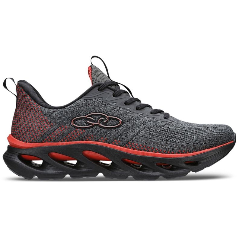 Zapatilla Hombre Diffuse 5 Gris/Rojo Olympikus-0