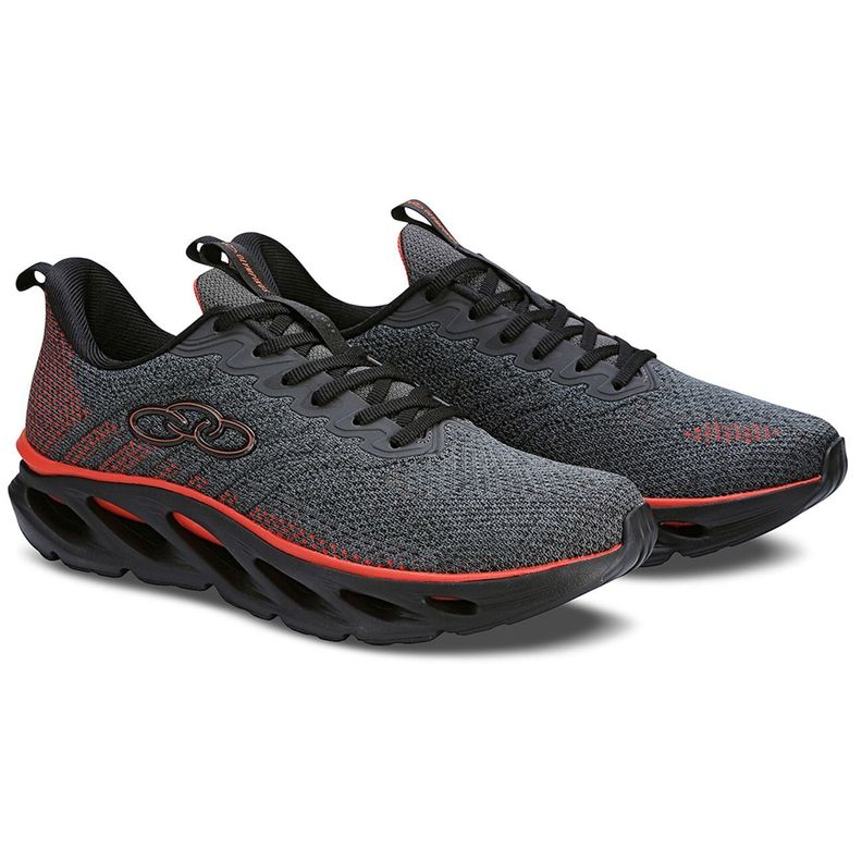 Zapatilla Hombre Diffuse 5 Gris/Rojo Olympikus-3