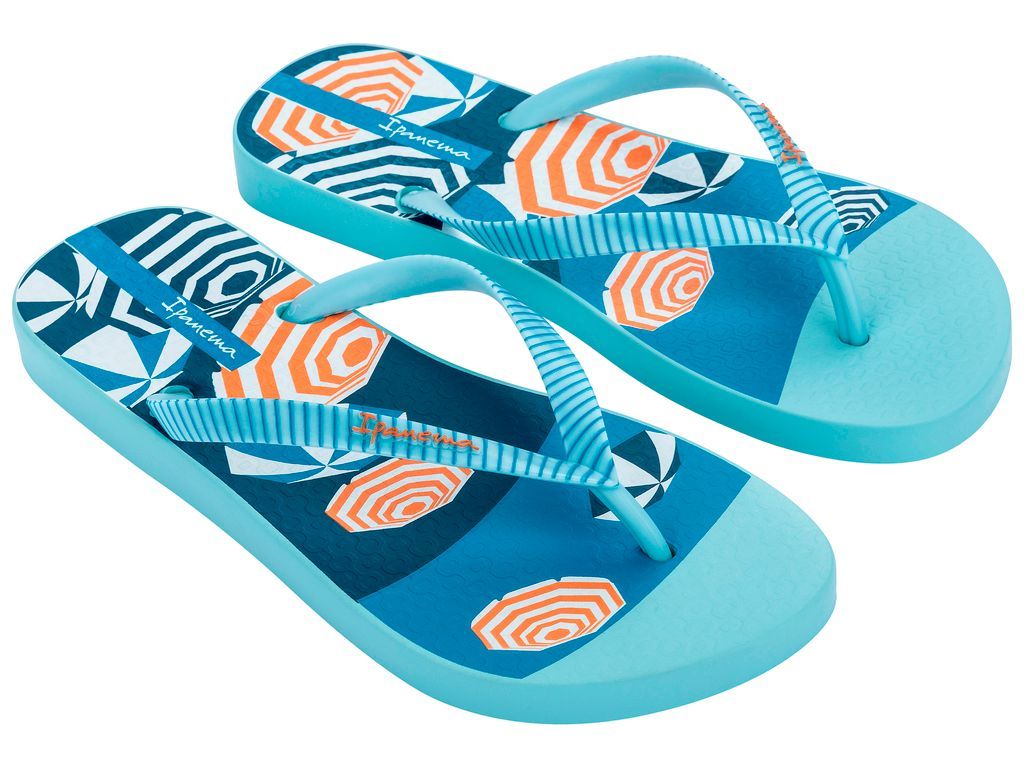 Sandalia Mujer Azul/Naranja Orla Ipanema-1