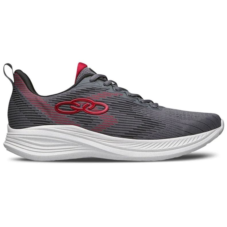 Zapatilla Hombre Marte Gris/Rojo-0