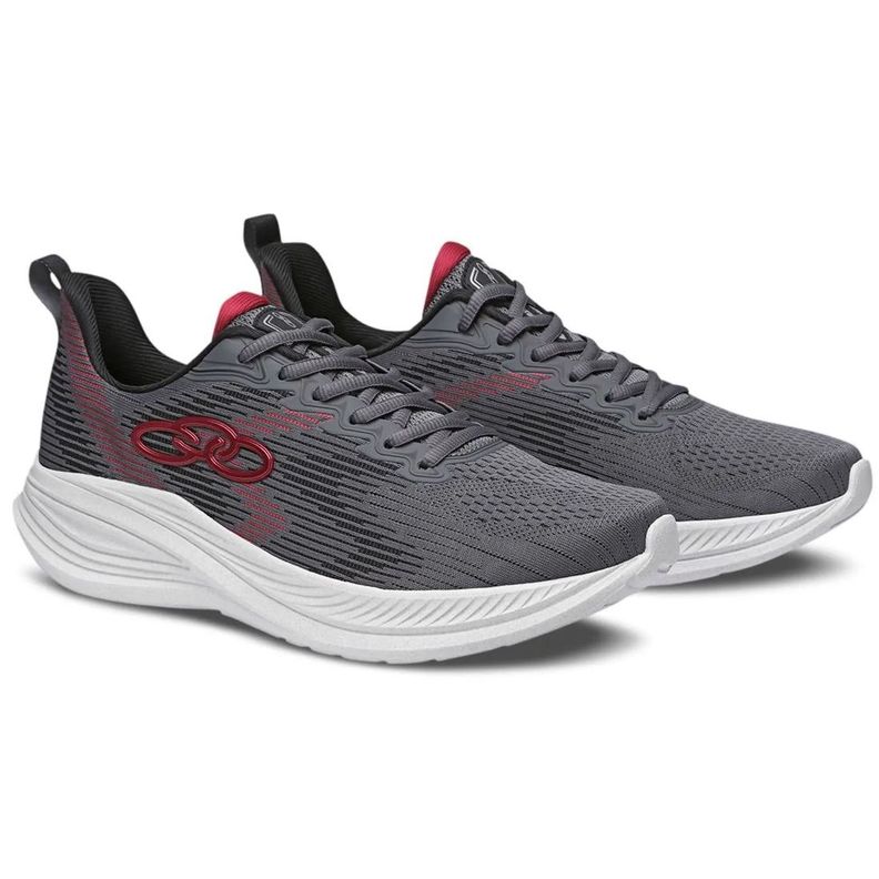 Zapatilla Hombre Marte Gris/Rojo-1