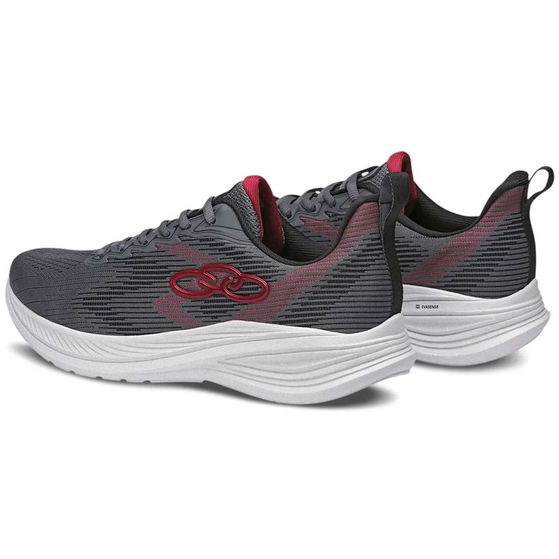 Zapatilla Hombre Marte Gris/Rojo-3