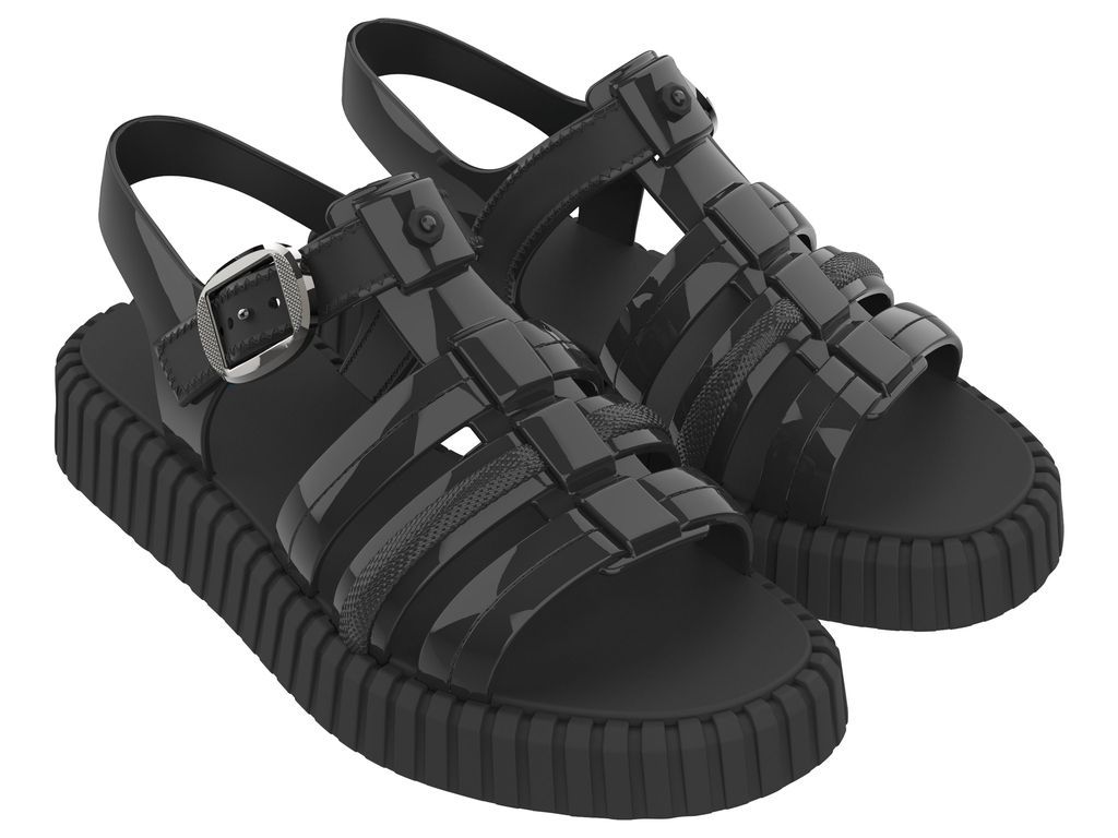 Sandalia Mujer Negro Drop Zaxy-0