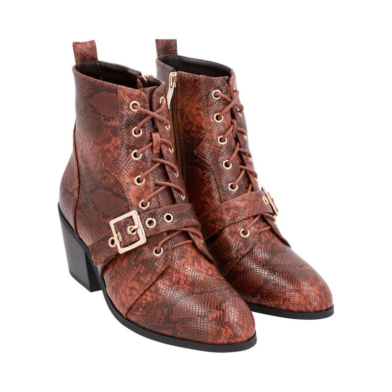 Botin Lezzard Marrón Police-1