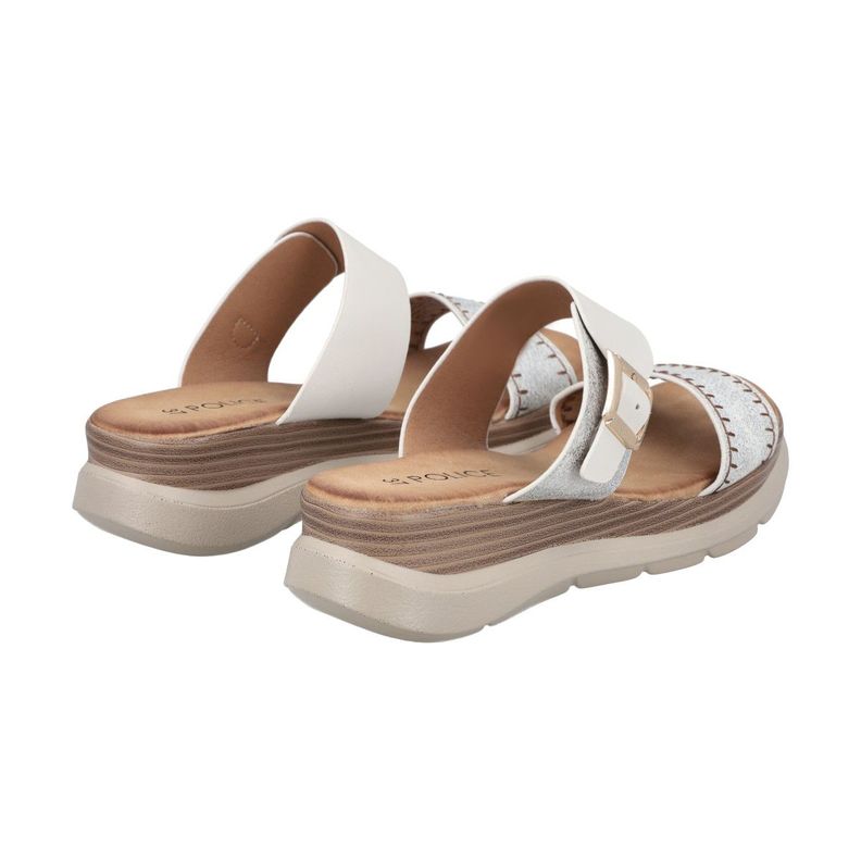 Sandalia Mujer Blanco Camelia Police-3