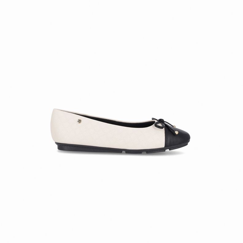 Ballerina Mujer Negro/Blanco Michelle 02 Piccadilly-0