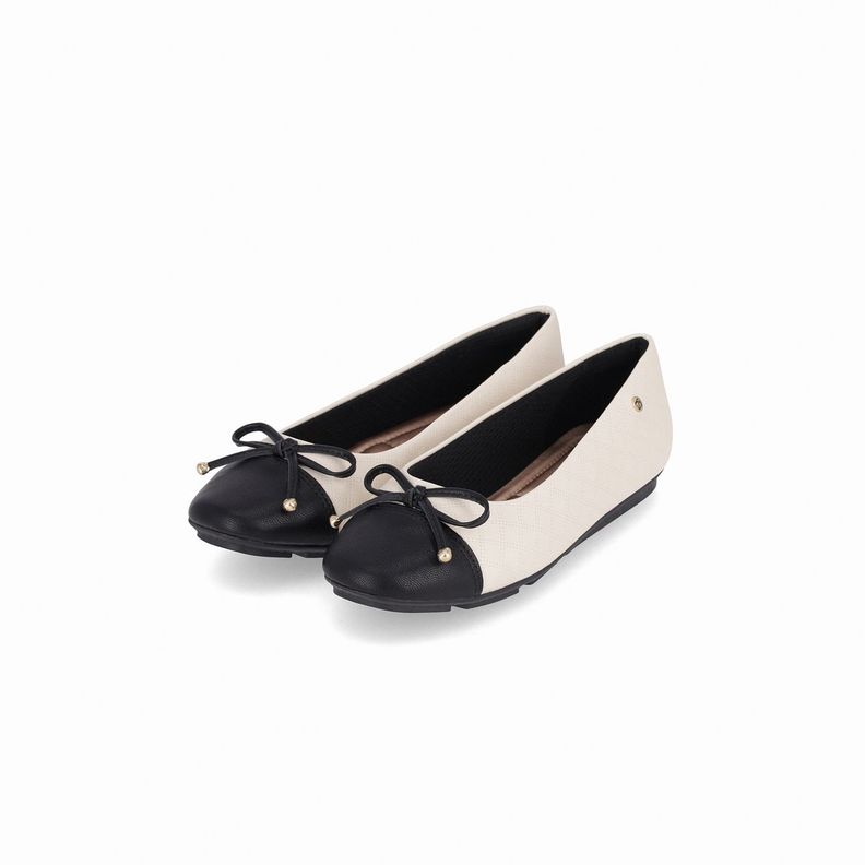 Ballerina Mujer Negro/Blanco Michelle 02 Piccadilly-1