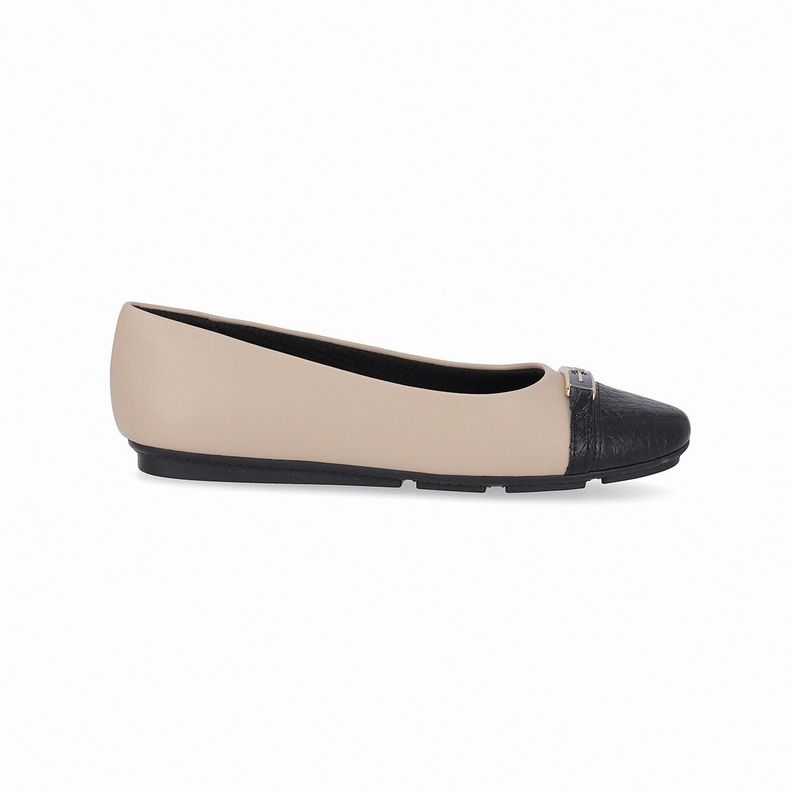 Ballerina Mujer Negro/Taupe Michele Piccadilly-0